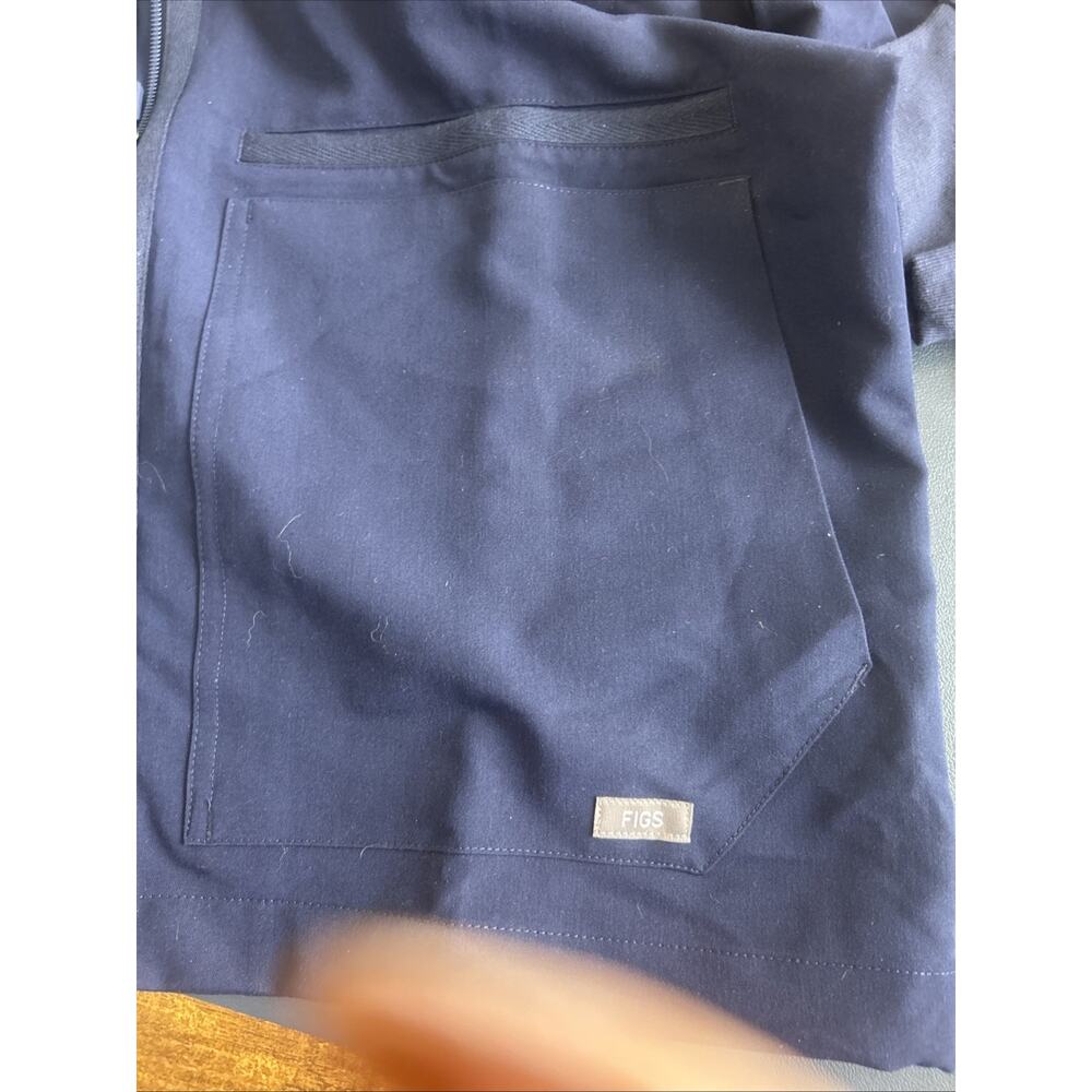 Figs Technical Collection Zapote Jacket Men M Scrubs Navy Full Zip Healthcare - Picture 9 of 13